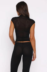 On My Own Wave Top Black