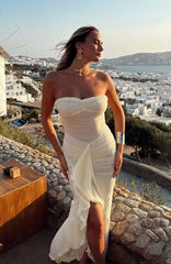 Still Got It Mesh Maxi Dress Lemon
