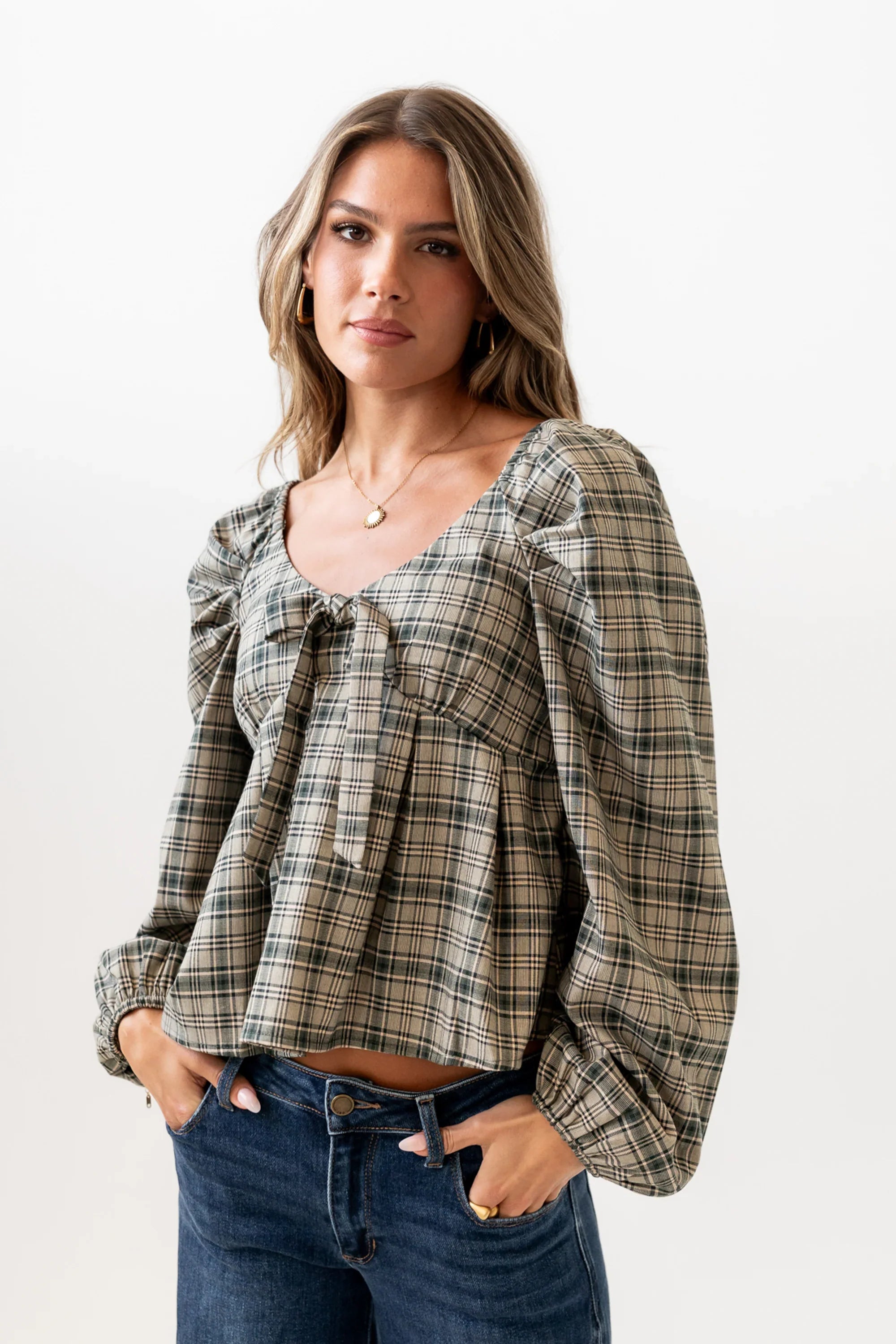 Smith Plaid Blouse