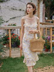 Kama Floral Chiffon Slip Dress