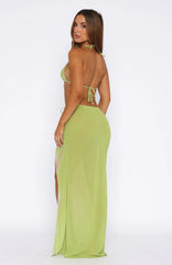 Paradise Palms Maxi Skirt Citrus Bloom