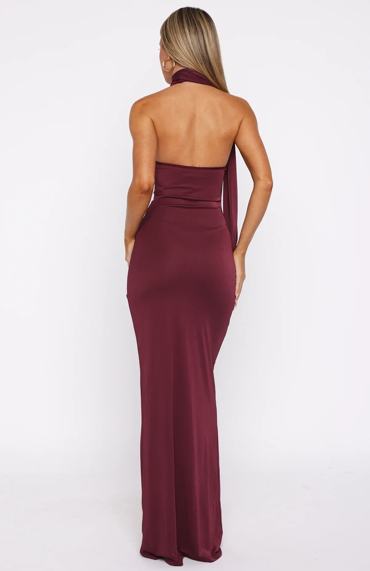 Sugar High Maxi Dress Burgundy